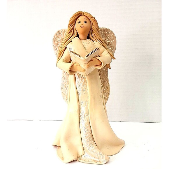 Pavilion Gift Company Kneaded Angel Harmony 6901 Handmade Figurine 8" Vintage - Picture 1 of 12